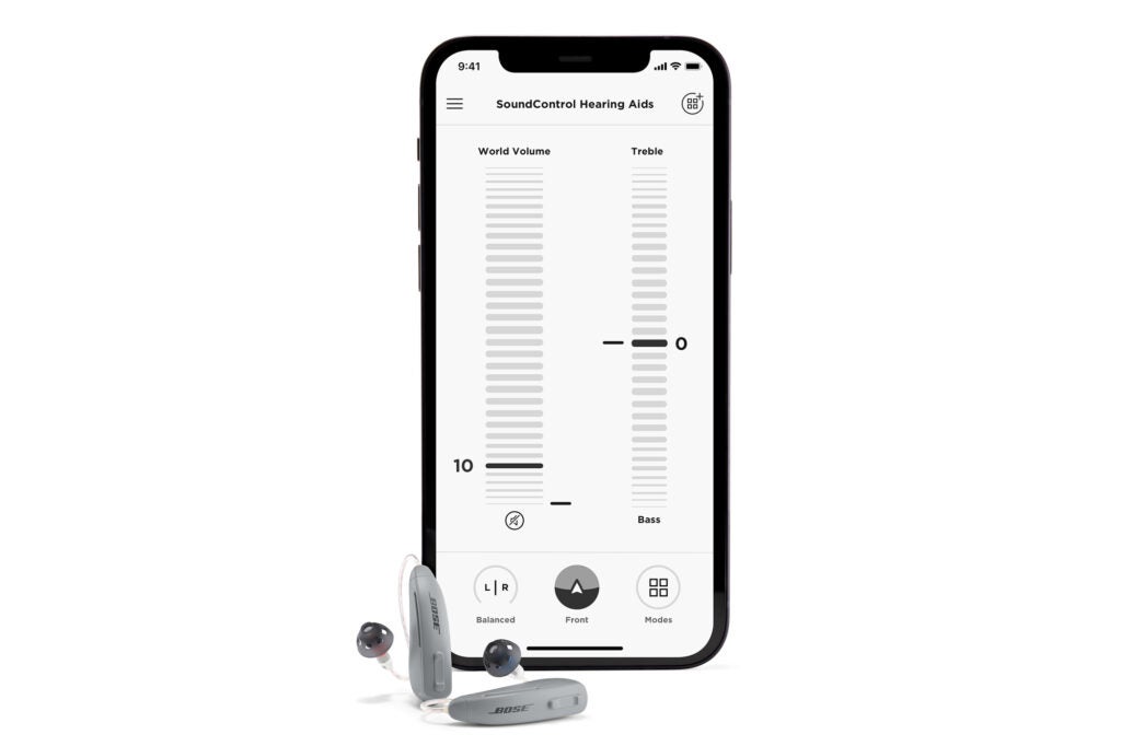 The Bose SoundControl App on a smartphone